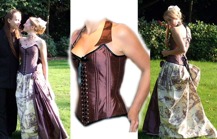 robe de mariee originale baroque drapee corset Volute Orléans Loiret
