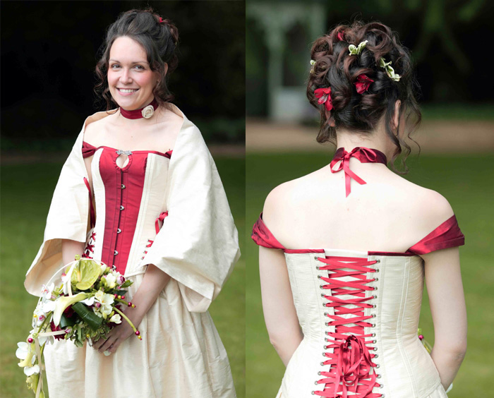 robe de mariee originale baroque creme corset Volute Orléans Loiret