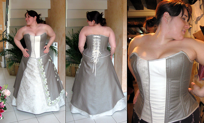 robe de mariee originale nature lin corset Volute Orléans Loiret